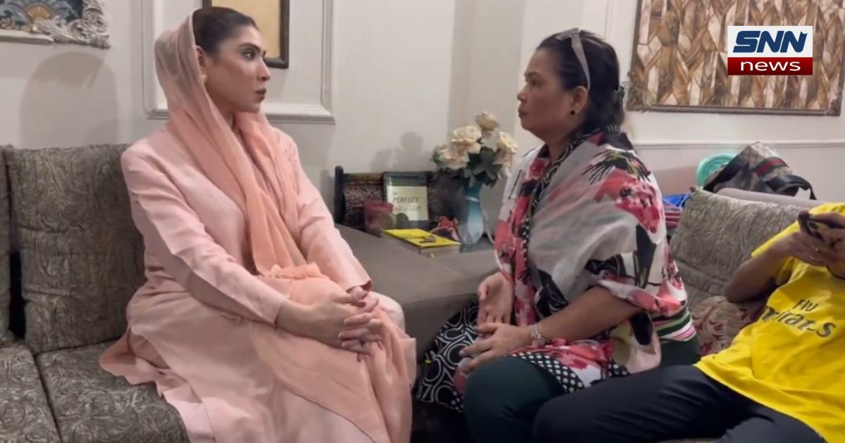 گرین ٹاؤن: حنا پرویز بٹ کی غیر ملکی خاتون سے ملاقات، انصاف کی یقین دہانی