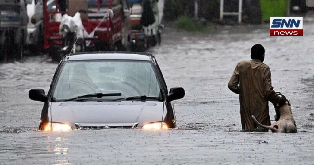 پنجاب میں سیلاب متاثرہ علاقوں میں موسلاد ھار بارش