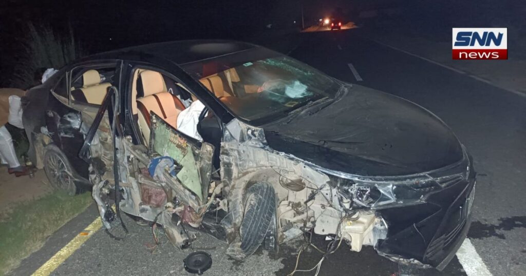 صفدر آباد میں کار اور ٹریکٹر ٹرالی کا خوفناک تصادم