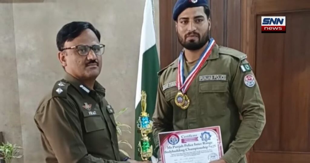 ننکانہ پولیس کا فخر، کنسٹیبل عمر فاروق نے دو گولڈ جیت لیے