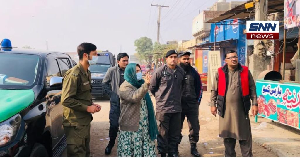 شاہ کوٹ اسسٹنٹ کمشنر عطیہ عنایت کا تجاوزات پر ایکشن