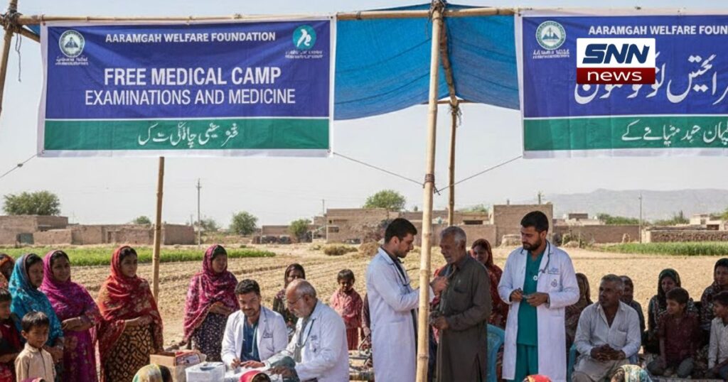 شوکت آباد میں سمندری ویلفیئر کا فری میڈیکل کیمپ