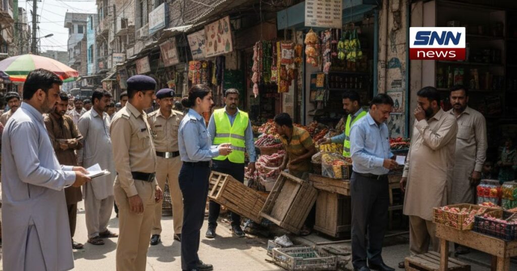 سمندری میں تجاوزات کے خلاف کریک ڈاؤن، دکانداروں کو جرمانے