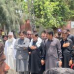 رانا محمد ارشد چیف وہپ پنجاب اسمبلی شاہکوٹ میں یومِ عاشور محرم الحرام جلوس انتظامات کا جائزہ لیتے ہوئے