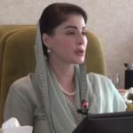 مریم نواز LCCI کی نئی قیادت سے ملاقات کے دوران کاروباری امور پر گفتگو کر رہی ہیں۔